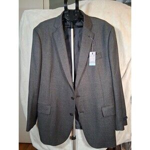 Stafford Men‎ Grey Seasonal Textures Classic Fit Stretch Blazer Sport Coat NEW